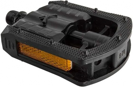 Pedals - Pedals FP-871, 101.5×73.5 mm, sleeve bearing with reflectors, alloy/plastic body
