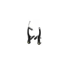 Fahrradteile - Hintere Bremse TX117 108×70 mm, Aluminium, schwarz, 135° Leitung, dicke Unterlegscheibe innen