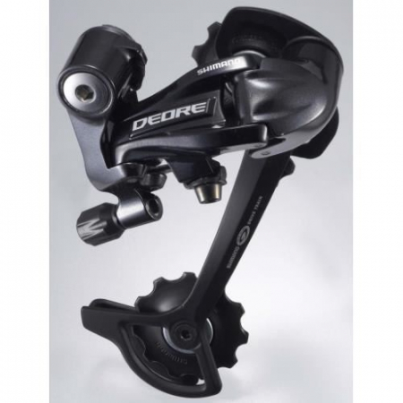Schimbător spate - Schimbator spate 9 viteze Shimano Deore SGS KRDM591SGSL, prindere directa, negru