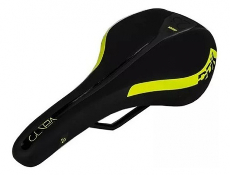 Selle per bicicletta - Sella D2373V nero & giallo (YS 728 con YS 8107)