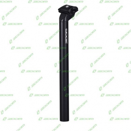 Seat post - Reggisella SP-C207, 31,6×300 mm, lega, nero, con logo Devron, decalcomania argento/grigio.