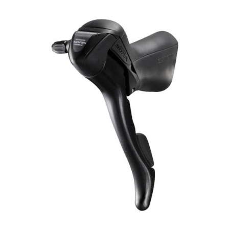 Fahrradteile - Shimano SORA ST-3500 Schalthebel/Bremshebel, links, 2-Gang, mit 2000 mm Innenzug, ohne Außenhülle, Bulk – Code AST3500L200IX