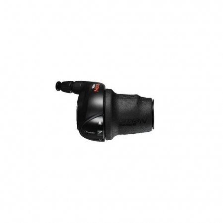 Parti di bicicletta - Leva cambio SL-C3000-7, Nexus, Revo Shifter, cavo interno da 2310 mm, set completo (guaina esterna nera da 2100 mm, cavo interno, vite di fissaggio), per CJ-NX10, nero, sfusa