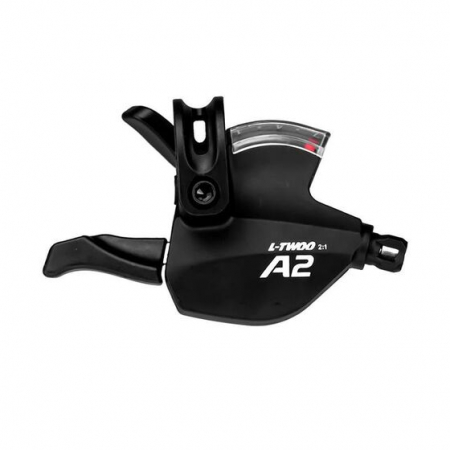 Parti di bicicletta - Leva cambio SL-V4007-7W-2, tipo trigger, lato destro, 7 velocità, cavo 2050 mm, morsetto 22,2 mm, con indicatore di velocità
