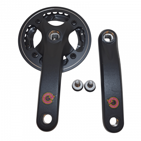 Cranksets - Black Crankset 152 mm with Chain Guard – Alloy