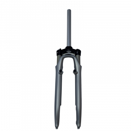 Fahrradteile - Federgabel SR Suntour SF11-NCX-E LO Lite, 1 1/8" x 290 mm, schwarz/grau matt, ohne Remote-Lockout, mit Aufnahmen, Krone YS727