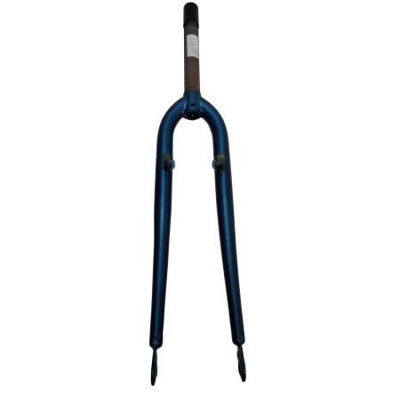 Fahrradteile - Stahlgabel 28 Zoll City/Trekking YS-7884, 1 1/8x200mm Gewinde, mit Cantilever-Sockeln, Kabelführung, Orange, mit Prophete Aufkleber