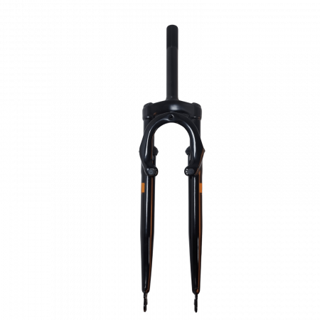 Bike forks - Suspension Fork YS-728 – Steel, 1 1/8" x 175 mm Threaded, with Pivots, Black, Prophete Logo