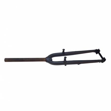 Fahrradteile - VORBAU: 1 1/8X290MM Ohne Gewinde, CrMo-Schaft, Mit Gelenken MY2020 Gerade Gabel YS7912 Matt, Granit-Matt mit Aufkleber