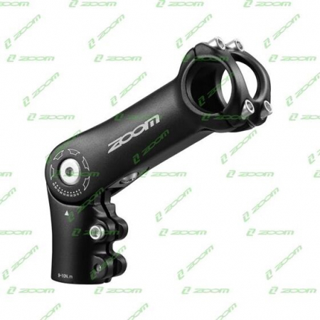 Steam - Stem TDS-C269-8 ISO-P, Extension: 90mm, Height: 41mm, Clamp: 25.4mm, Adjustable 0–90°, Alloy, Black (SSBED) – HL Corp