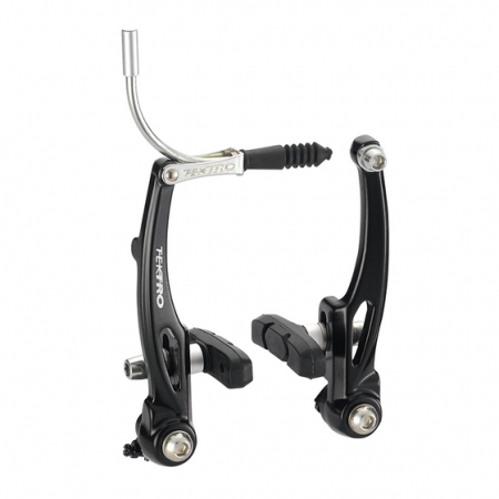 V-Brake - V-brake, 855AL 110mm, black, with 90° black guide pipe, with 836.12 shoe, 20.0mm fixing bolts (thin spacer outside), without logo