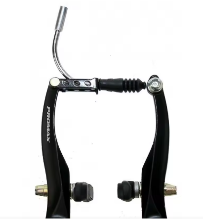 Freni V-Brake - Freno V in lega, nero, posteriore, con molla lunga, con logo PROMAX, 108 mm, con viti, rondella grande Dacro-Mate fissata all'interno, rondella sottile all'esterno → Lee Chi (TX117+EN-255)