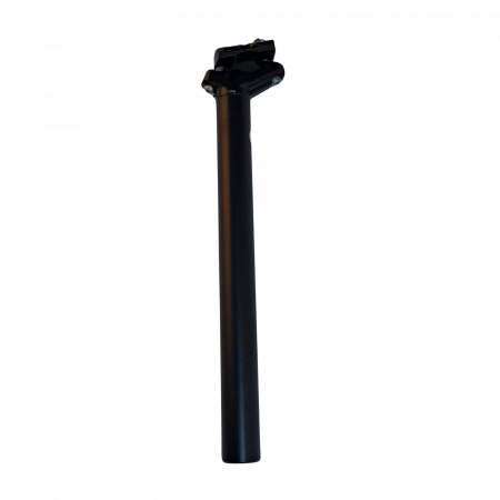 Seat post - Reggisella in alluminio 27,2x300 mm, nero (sabbiato), senza sospensione, con logo Prophete, fissaggio a 2 viti – Lee Chi (SP-270)