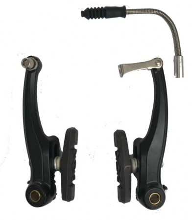 Fahrradteile - Mit langer Feder, mit PROMAX-Logo, 108 mm, mit DARCRO-MATE-Schrauben, große Unterlegscheibe innen befestigt, dünne Unterlegscheibe außen befestigt → LEE CHI (TX117 + EN-289MWH)