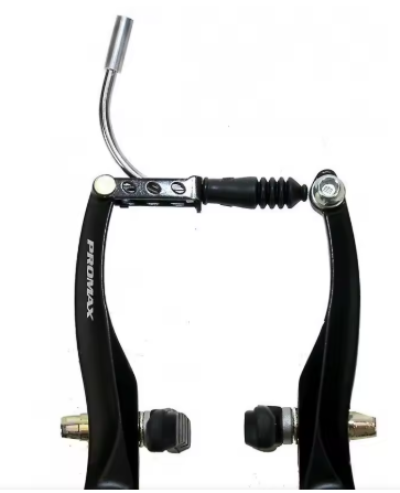 Fahrradteile - Hintere V-Bremse mit langer Feder, 108 mm, Promax-Logo, silberfarbene Legierung, mit Schrauben