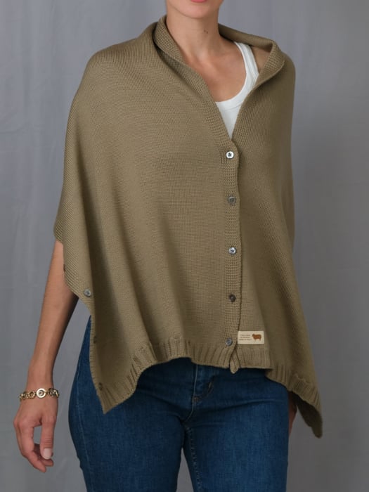 Accesoriu multifunctional The Pelerine, 100% lana oaie - bej [3]