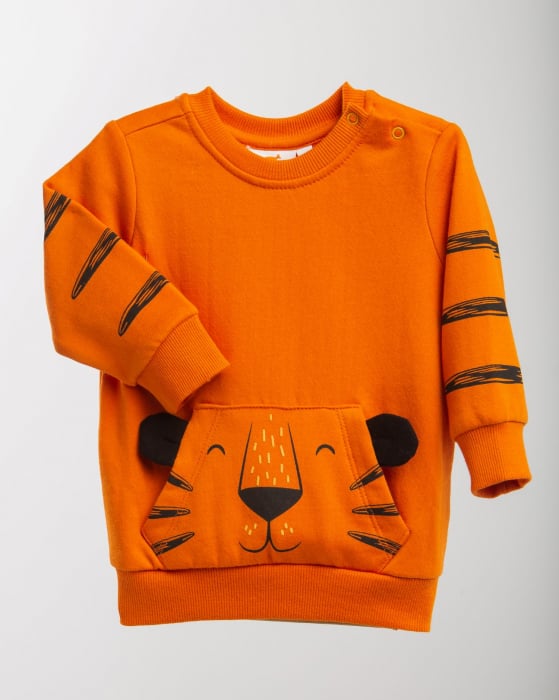 Bluza Tiger portocalie din bumbac [1]