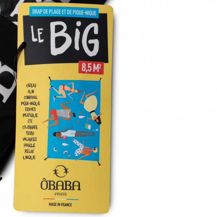 Cearceaf pentru plaja Ôbaba Big Sidney, portocaliu, 2.15m x 4 m [4]