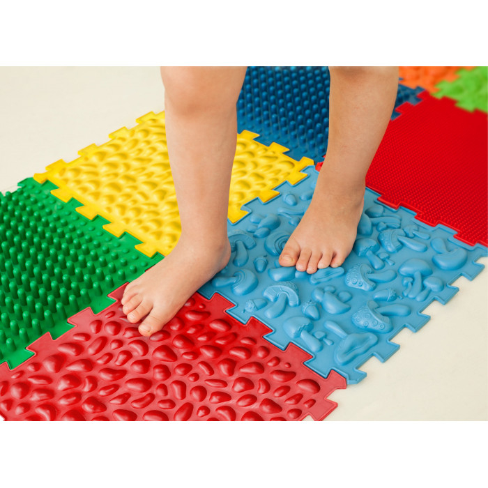 Covoras ortopedic pentru masaj Puzzle - Mix, 10 elemente [2]