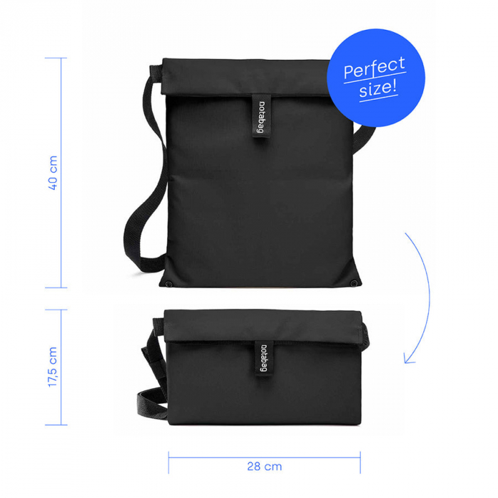 Geanta multifunctionala Notabag Crossbody, unisex - negru [3]