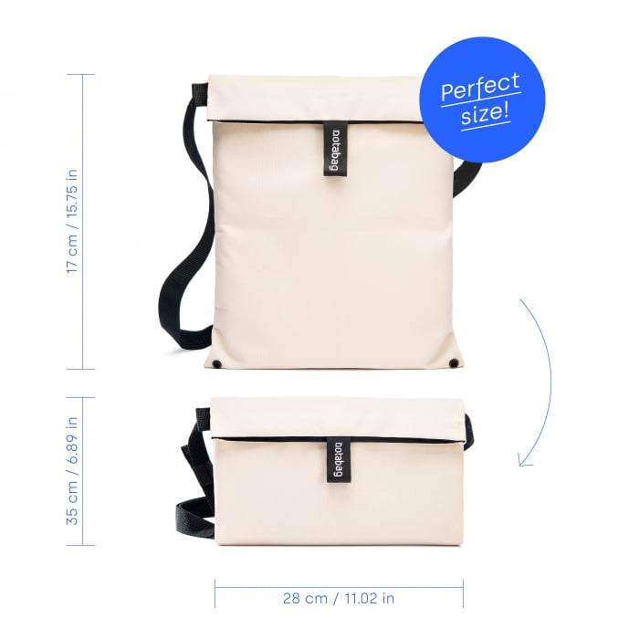 Geanta multifunctionala Notabag Crossbody, unisex - crem [3]