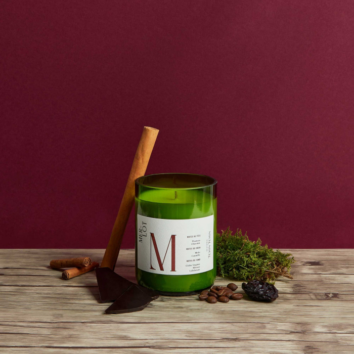Lumanare parfumata Merlot 250g, 65h, 100% ceara vegetala [3]