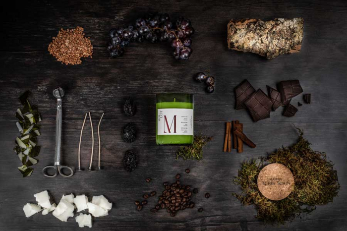 Lumanare parfumata Merlot 250g, 65h, 100% ceara vegetala [5]