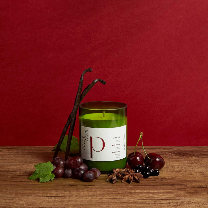 Lumanare parfumata  Pinot Noir 250g, 65h, 100% ceara vegetala [3]