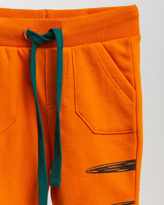 Pantaloni Tiger portocalii din bumbac [2]