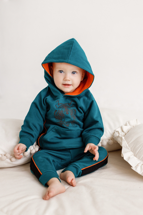 Pantaloni Tiger verzi din bumbac [3]