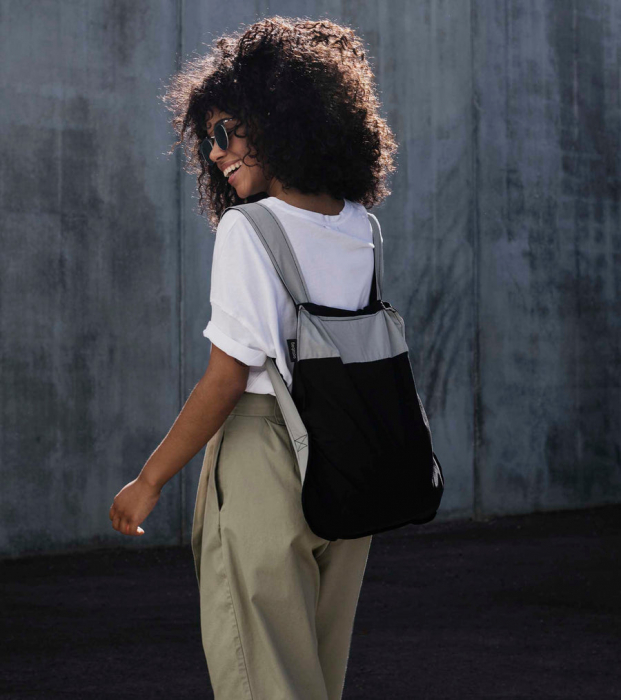 Sacosa-rucsac Notabag Gri / Negru [5]