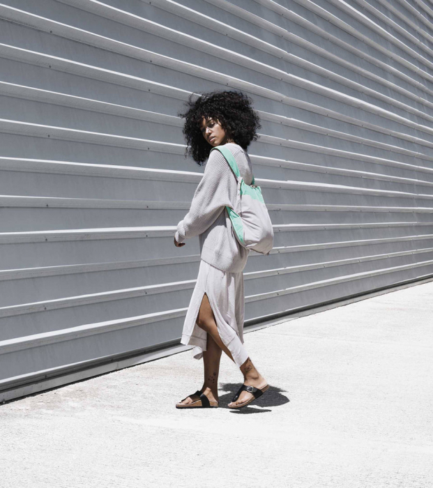 Sacosa-rucsac Notabag Menta / Gri [4]