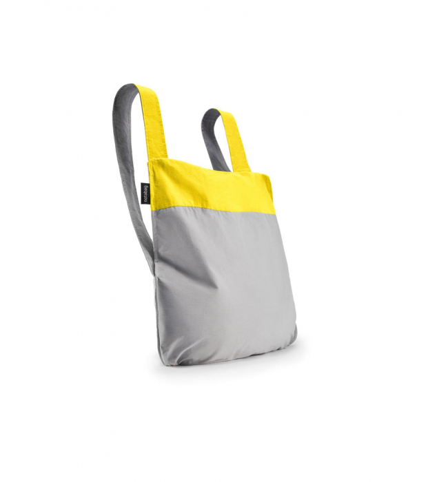 Sacosa-rucsac Notabag Galben / Gri [2]