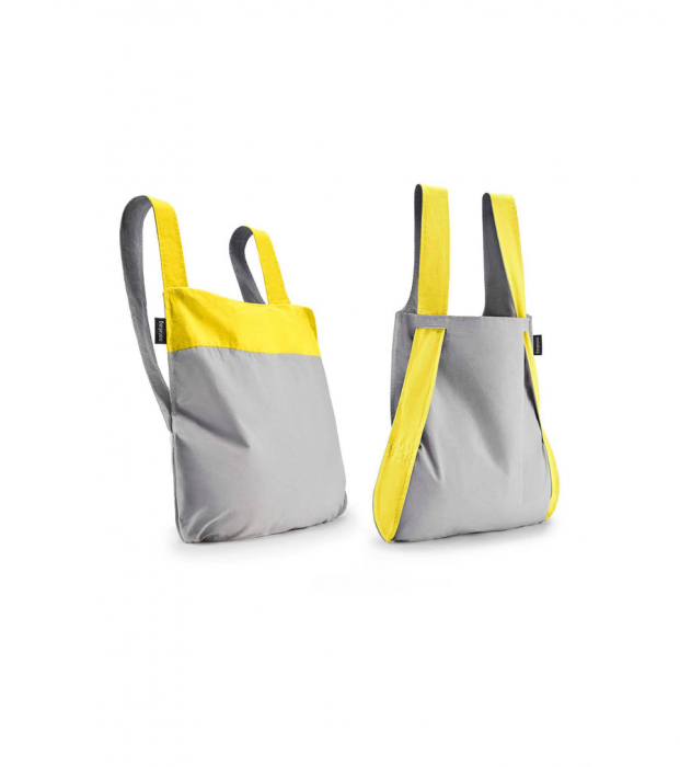 Sacosa-rucsac Notabag Galben / Gri [3]