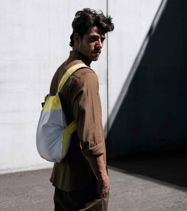 Sacosa-rucsac Notabag Galben / Gri [7]