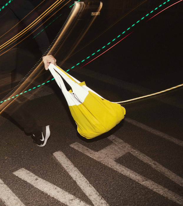 Sacosa-rucsac mini Notabag, material reflectorizant, Galben [6]