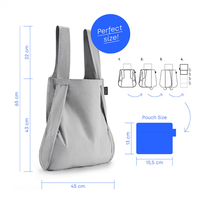 Sacosa-rucsac Notabag Gri [4]