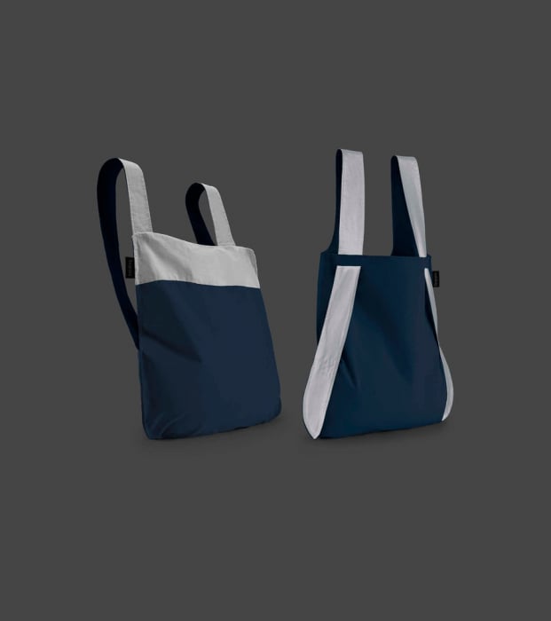 Sacosa-rucsac Notabag, material reflectorizant, Albastru [6]