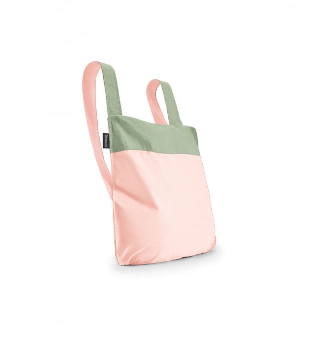Sacosa-rucsac Notabag Verde / Roz [2]