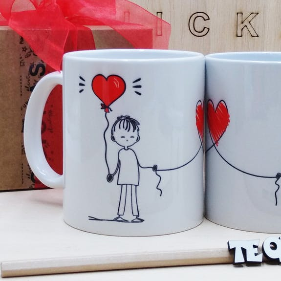 Set cani indragostiti cu baloane [3]