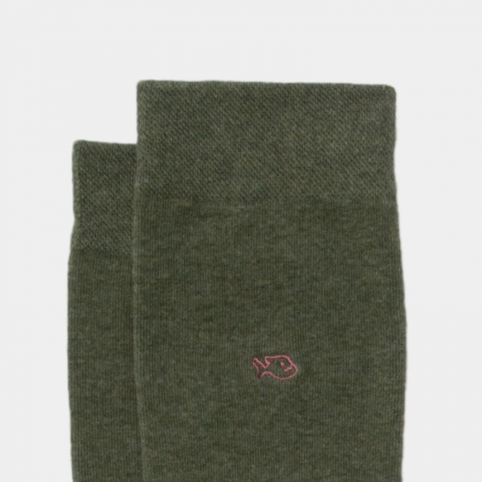Sosete simple, bumbac, kaki (tricolor) - marime universala [2]