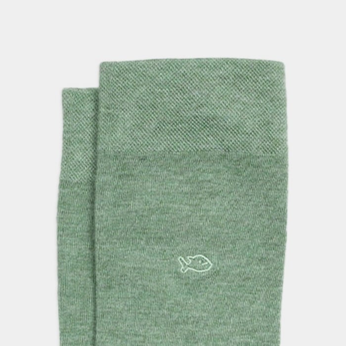Sosete simple din bambus - verde deschis, marime universala [3]