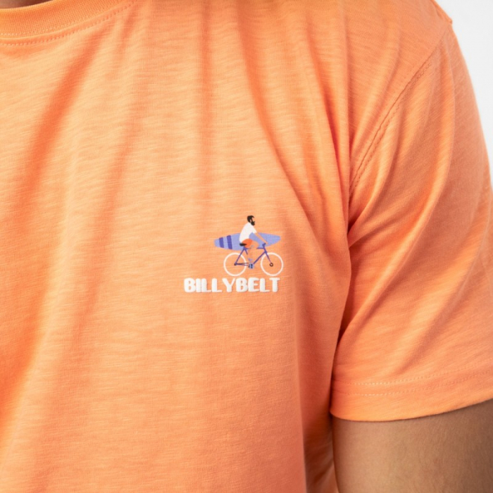 Tricou imprimat Billyclub, bumbac organic 100%, portocaliu - marime XXL [7]