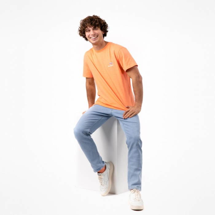 Tricou imprimat Billyclub, bumbac organic 100%, portocaliu - marime XXL [5]