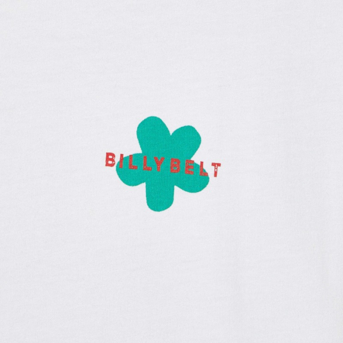 Tricou imprimat Flower, bumbac organic 100%, alb - marime S [2]
