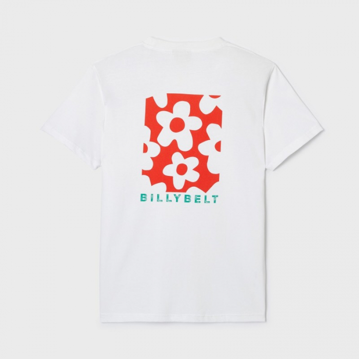 Tricou imprimat Flower, bumbac organic 100%, alb - marime S [3]