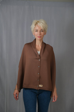 Accesoriu multifunctional The Pelerine, 100% lana oaie - argila [1]