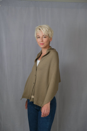 Accesoriu multifunctional The Pelerine, 100% lana oaie - bej [3]