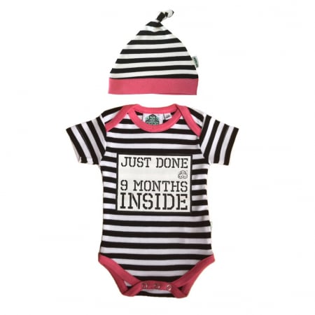 Body si caciulita nou nascuti Just Done 9 Months Inside® pentru fetite [2]