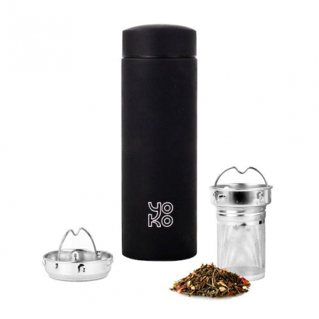 Ceainic izoterm 0.35L - negru